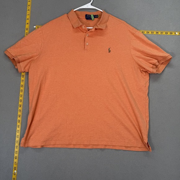 Polo Ralph Lauren Other - Polo Ralph Lauren Polo Shirt Mens XL Orange Classic Fit 100% Cotton Casual Knit